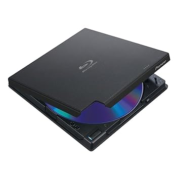 【中古】パイオニア(Pioneer) クラムシェル型ポータブルブルーレイドライブ (ブラック) 外付け Ultra HD USBタイプC変換ケーブル付 Blu-ray 再生対応 (BD|フジセイ