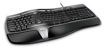 【中古】Microsoft Natural Ergonomic Keyboard 4000 (B2M-00012) USB繋ぎ合わせる 英語版