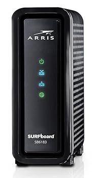 【中古】ARRIS SURFboard SB6183 DOCSIS 3.0 Cable Modem - Retail Packaging, Charcoal Black (SB6183 Black) by Arris