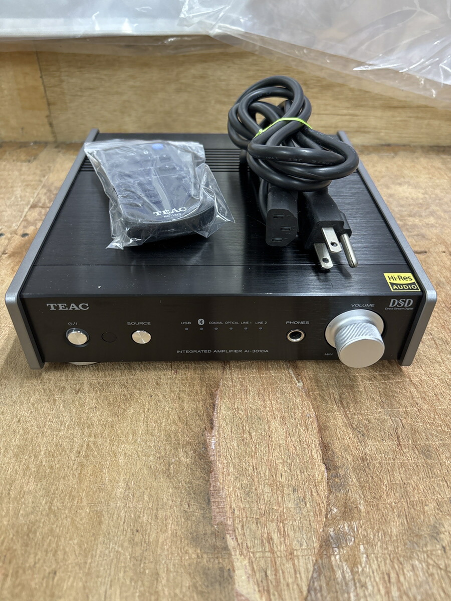 〈中古〉TEAC Reference 301 プリメインアンプ Bluetooth/USB/DAC積み上げる ハイレゾ音源相応う 黒いこと 人工知能学-301DA-B