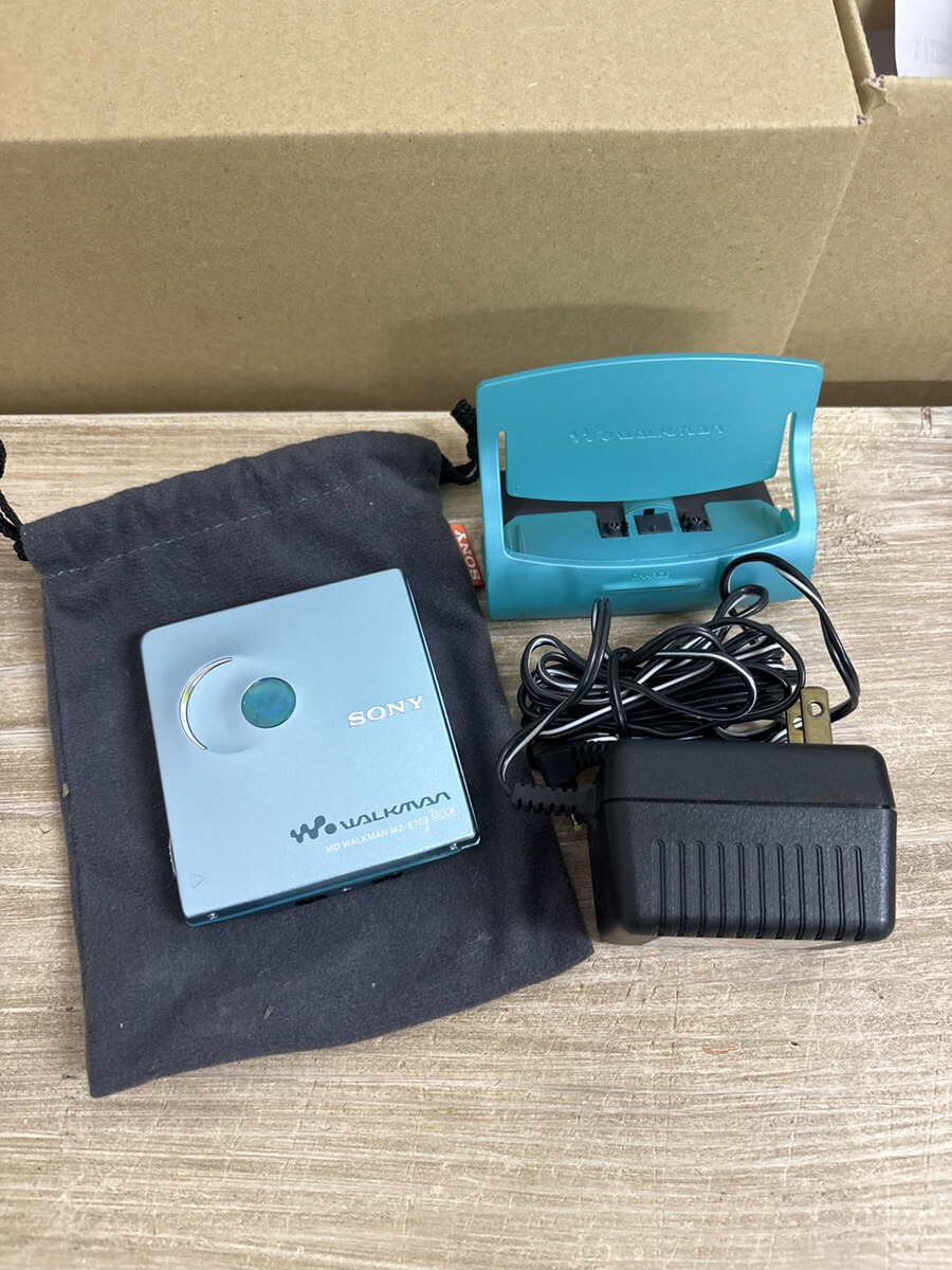 〈中古〉SONY ソニー MZ-E707 ペパーミント緑であること系 携帯型MD電気蓄音機 MDLP相応う （MD生まれ変わり専用機/MDウォークマン）