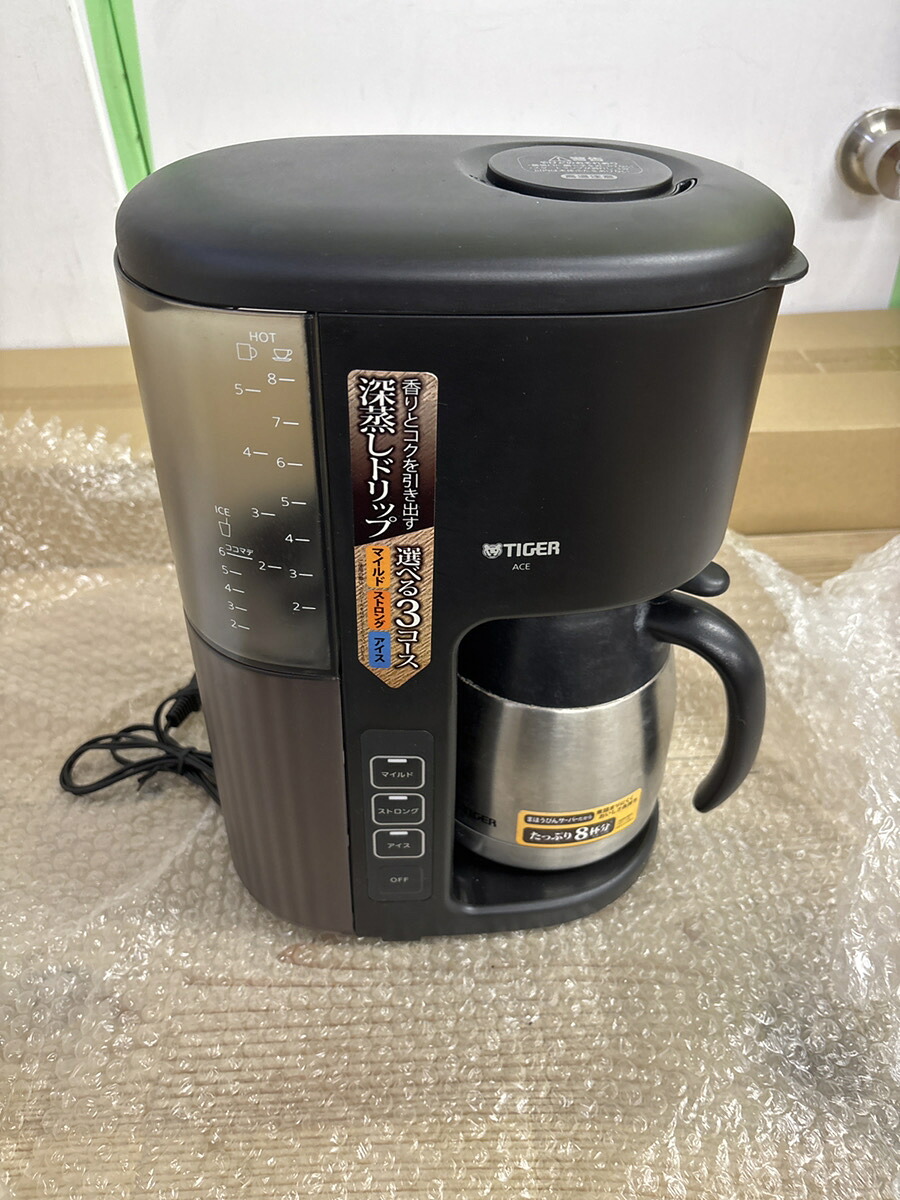 〈中古〉タイガー魔法瓶(TIGER) 珈琲製造会社 8杯用 無意味さ ステンレス鋼 サーヴァー 内燃機関役立つこと付き添い人 喫茶店黒いこと ACE-S080KQ