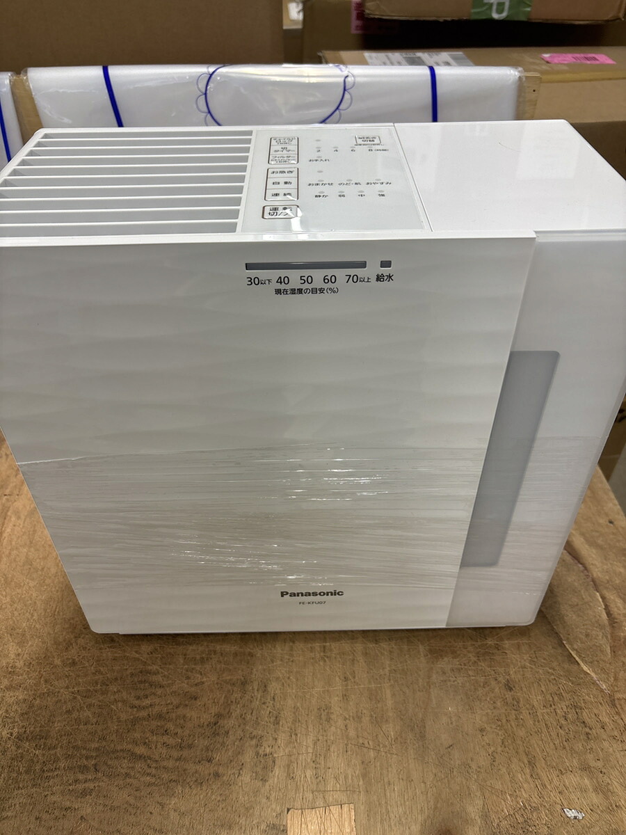 〈中古〉パナソニック 加湿機 気化式 ~20畳 ミルキーホワイト FE-KFU07-W|フジセイ