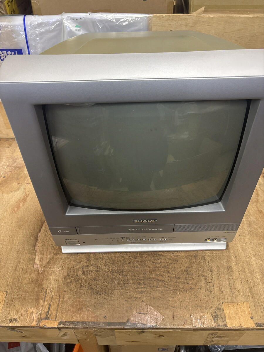 〈中古〉SHARP 二重奏 VT-14GH10 録画媒体テレビ受像機（ジャンク品）