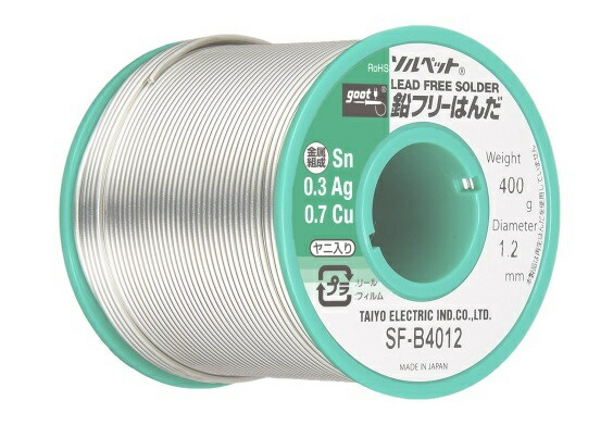 【太洋電機産業】 goot グット 鉛フリーはんだ 400g 品番:SF-B4012