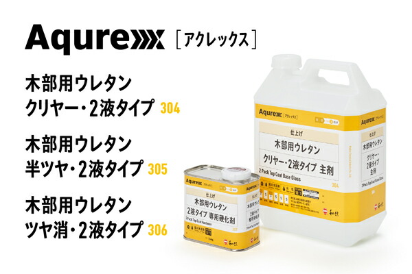 アクレックス 木部用ウレタン 2液印字機せつ然たる・半ツヤ・ツヤ消【主剤4kg+固くなる剤0.4kg】4.4kg書き割り【貨物輸送無料（沖縄・離島を除く）】