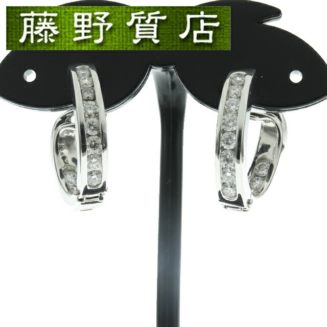 楽天市場】ティファニー フープピアス K18PG ダイヤ3P アトラスピアス