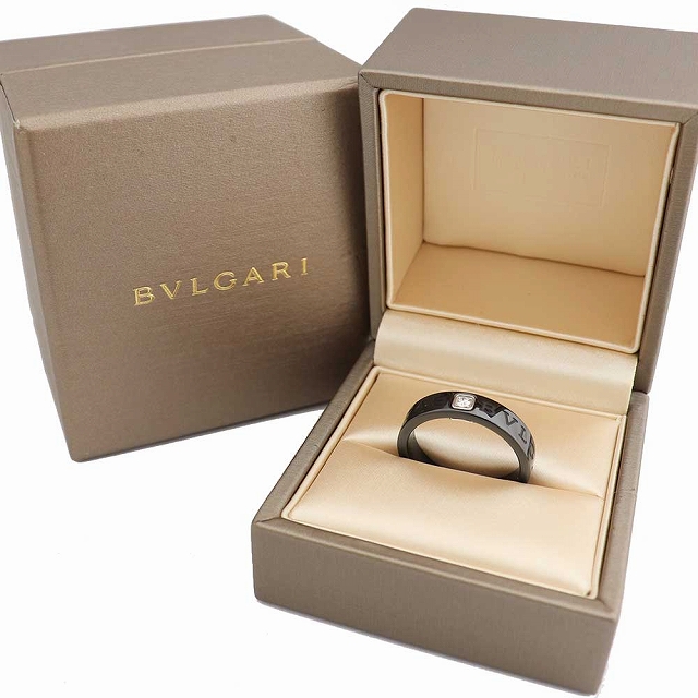 通販 ブルガリ BVLGARI ブルガリブルガリ 1Pダイヤ リング 350511 ＃64