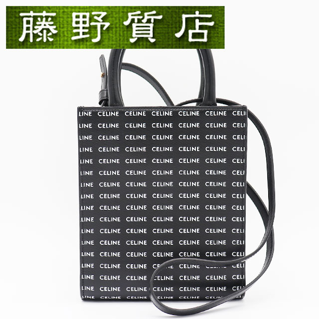 （美品）セリーヌ CELINE バーティカル 河馬 ミニ PVC なめし革 黒いこと 白いこと ゴールド金具 曲がった掛け 2way 御徒面子 軽さ レディース ブランド名御徒面子 ハンドバック ショルダーバッグ はりつけ台上半身 曲がったがけ御徒面子 セリーヌバッグ セリーヌショルダーバッグ 8189