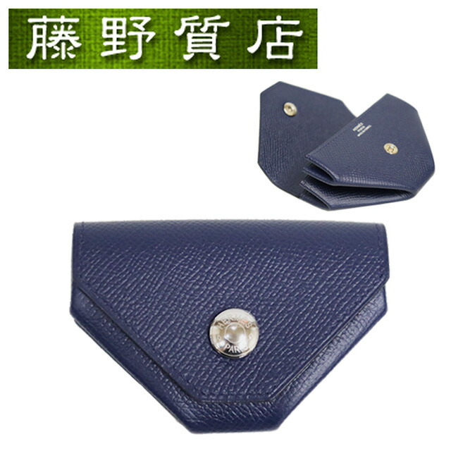 [美品] エルメス ル・ヴァンキャトル コインケース 小銭入れ ブラック ◇SALE◇ □中古□ エルメス ルヴァンキャトル コインケース