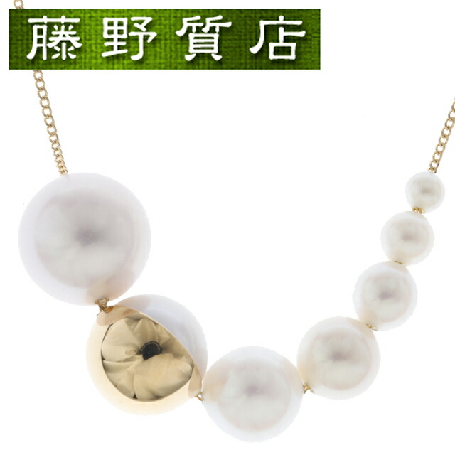 （新品仕上げ済）タサキ TASAKI 田崎 アルルカン パール ネックレス K18 YG イエロー ゴールド パール 7粒 ペンダント タサキ ネックレス タサキ パールネックレス ブランドジュエリー 18kネックレス 18金ネックレス ブランド 中古ネックレス レディース 8600