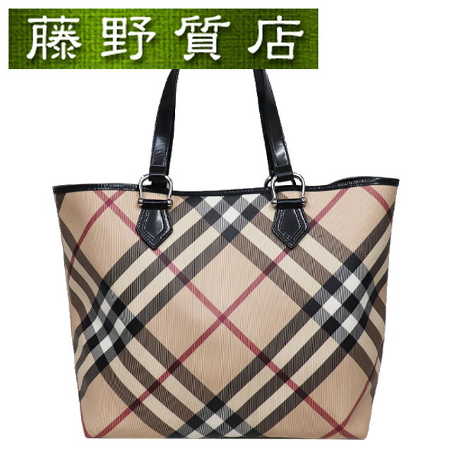 楽天市場】バーバリー BURBERRY ノバチェック トートバッグ PVC