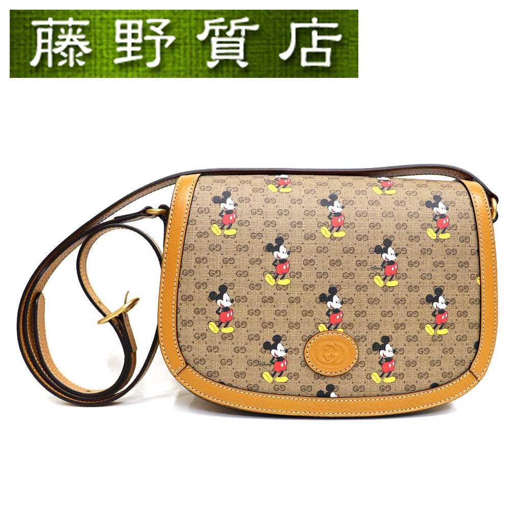 ポイント3倍 店内全商品 送料無料 未使用品 グッチ Gucci ショルダーバッグ ミッキー柄 ディズニー コラボ ミニggスプリーム 斜め掛け 保存袋 箱 Disney 8026 Budapestismine Com