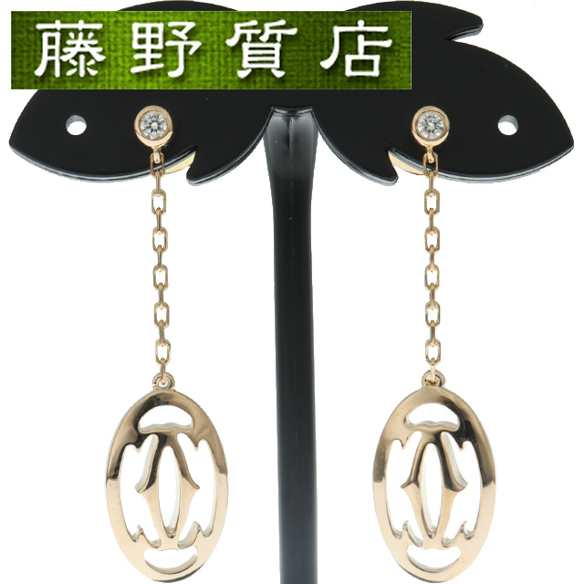 カルティエピアスてんてん 楽天市場】送料無料 本物 注目 Cartier カルティエ 750YG