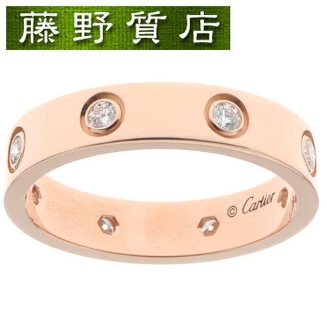 (新品仕上げ済)カルティエ CARTIER LOVEリング ミニラブリング スモール K18 PG ピンクゴールド ダイヤモンド 8石 #52 B4050852 カルティエ ラブリング CARTIER RING カルティエリング 約 12号 カルティエリング 中古指輪 ブランド中古 8729 |藤野質店 店