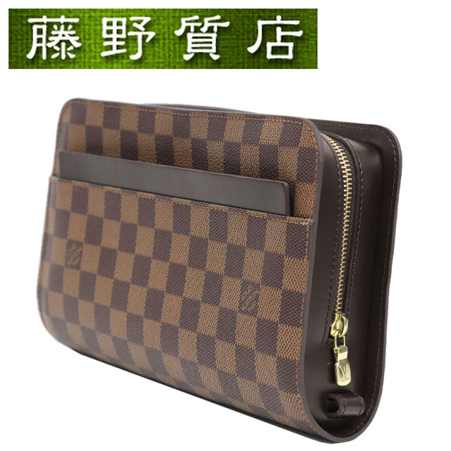 ルイ・ヴィトン ダミエアズール セカンドバック 背面財布 ダミエ・アズール 財布 ジッピー・コンパクト ウォレット 【ルイ