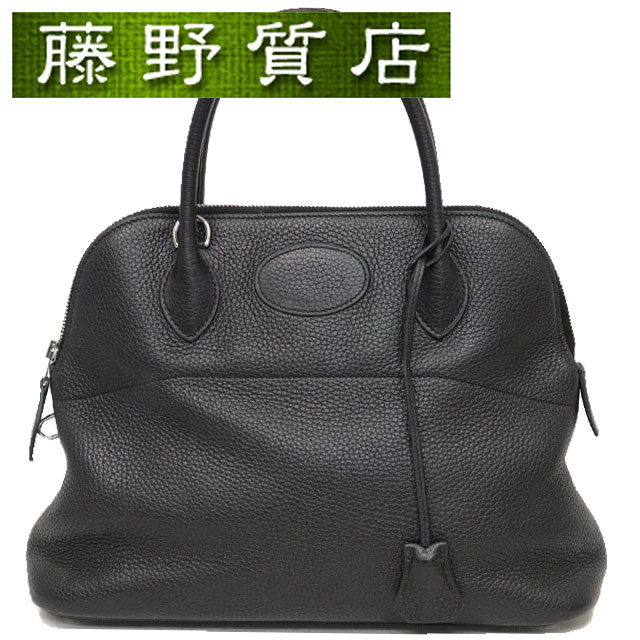 エルメス HERMES ボリード31 2way ショルダー バッグ トリヨン 黒 シルバー金具 Y刻印 2020年 8169