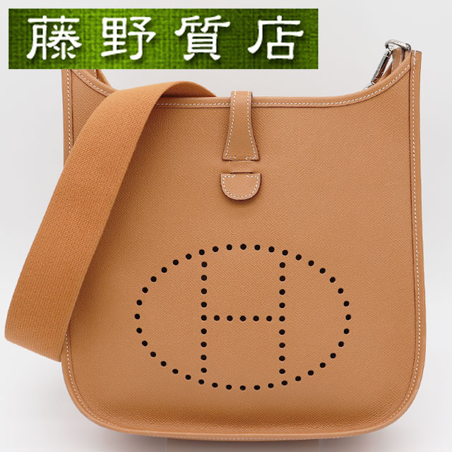 エルメス HERMES エブリン 2PM 自然的 ベージュ クシュベル なめし革 しろがね色金具 □K目じるし 2007年 ショルダーバッグ 曲がった掛け エルメス 御徒面子 中古 エルメス エブリン pm 曲がったがけ肩先 エヴリン エルメス ブランド名御徒面子 8032