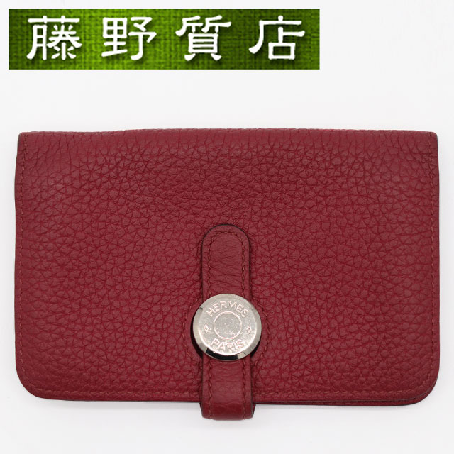 楽天市場】エルメス ドゴンカード トゴ オレンジ シルバー金具 HERMES