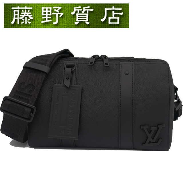 （美品）ルイヴィトン LOUIS VUITTON シティ キーポル LV アエログラム なめし革 黒いこと 黒いこと金具 M59255 ショルダーバッグ メンズ 曲がった掛け ブランド名 ミニボストンバッグ ルイヴィトン ミニ豆の町 ルイヴィトンバッグ ルイヴィトンショルダーバッグ 8420