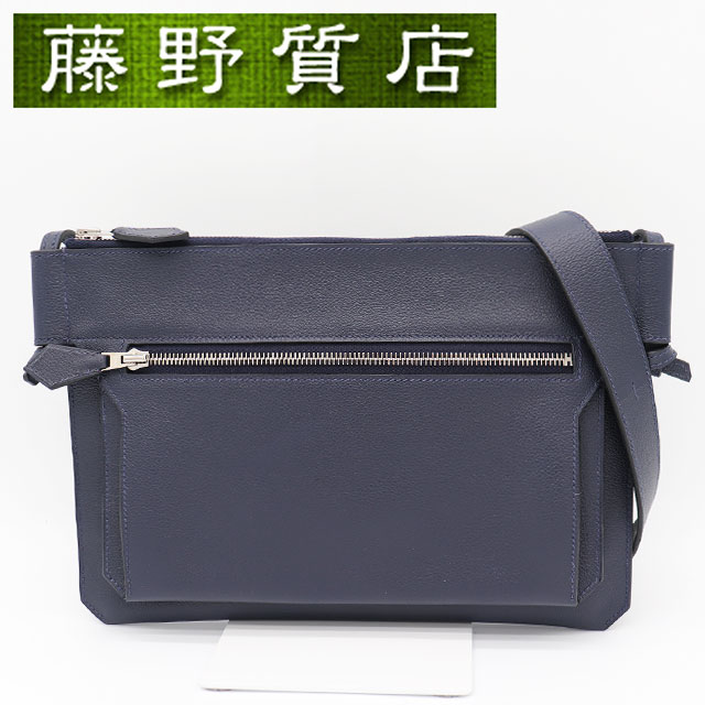 エルメス HERMES ウルトラプラ GM なめし革 米国海軍 しろがね色金具 Y目じるし 2020年 曲がった掛け ショルダーバッグ メンズ ブランド名御徒面子 曲がったがけ御徒面子 肩先 エルメス ウルトラプラ gm エルメス御徒面子 エルメスショルダーバッグ 8056