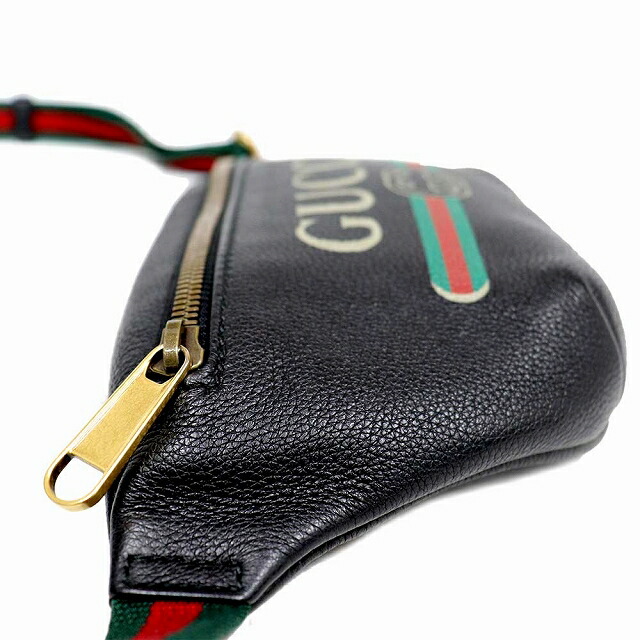 グッチ GUCCI ウエストバッグ ウエストポーチ ベルトバッグ プリント ...
