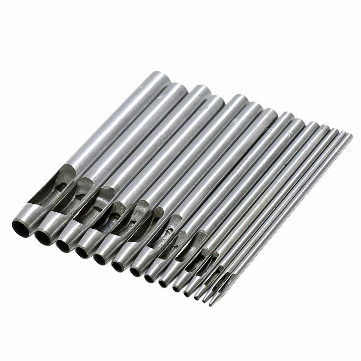 楽天市場】【送料無料】 レザークラフト工具 10本セット 穴あけポンチ ポンチセット 革ポンチ DIY DIY工具 便利 作業 革彫刻  パンチングツール ベルト 革製品 革 ビニールシート ゴム 紙 布 レザークラフト セット 穴あけ工具 穴あけツール : LAVETT