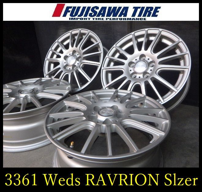 【3361】B▲送料無料▲Weds RAVRION Selzer▲15x6.0J 5H100 +43▲4本 26100360 |フジサワタイヤ 店