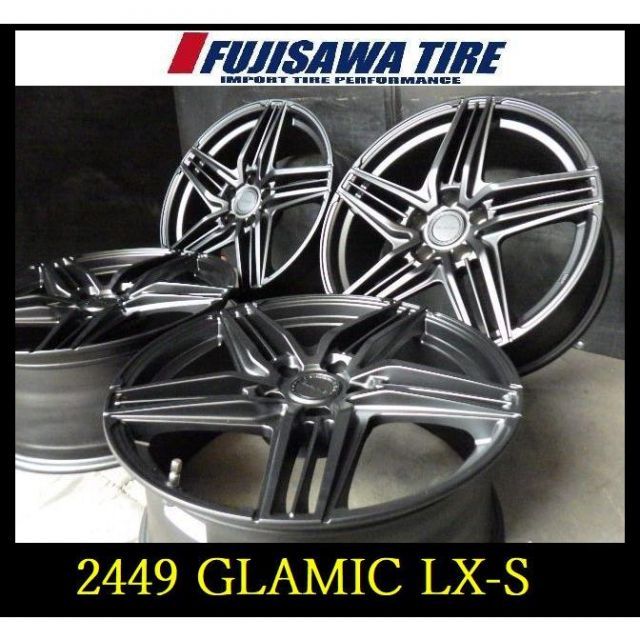 【中古】 GLAMIC グラミック その他 中古【2449】T05106095▲未使用品 GLAMIC LX-S▲19x8J 5穴 PCD120 +28▲4本 105990 |フジサワタイヤ 店