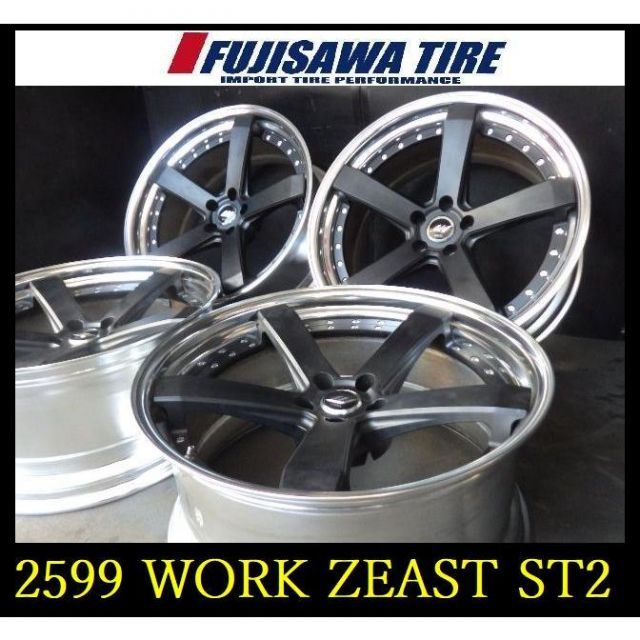 【中古】 WORK ワーク その他 中古【2599】FK00207185▲WORK ZEAST ST2▲21x10J 5穴 PCD114.3 +1/-7▲4本 106909 91,960円