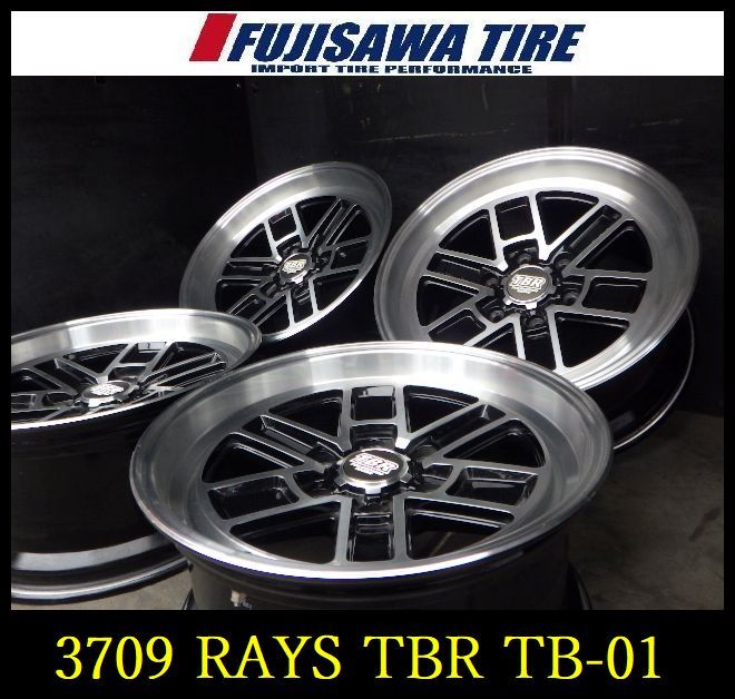 【中古】 社外 ホイール ホイール 【3709】A送料無料▲RAYS TBR TB-01▲18x9.0J 6穴 139.7 +25▲4本 3709-26
