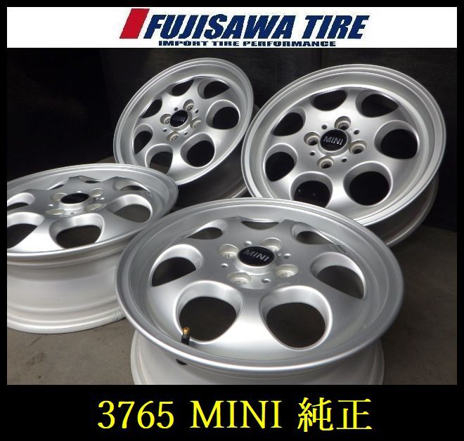 【中古】 純正 ホイール ホイール 【3765】B送料無料▲MINI 純正▲15x5.5J 4穴 100 +45▲4本 3765-26