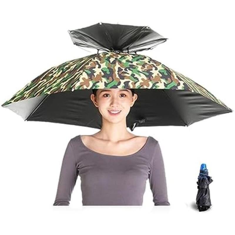 帽子型 日傘 折り畳み傘日傘頭 傘 釣傘 帽子 軽い 雨具日傘 晴雨兼用傘ゴルフ傘 遮熱 梅雨 日よけハット 雨よけ レディース メンズ SHOP DAN