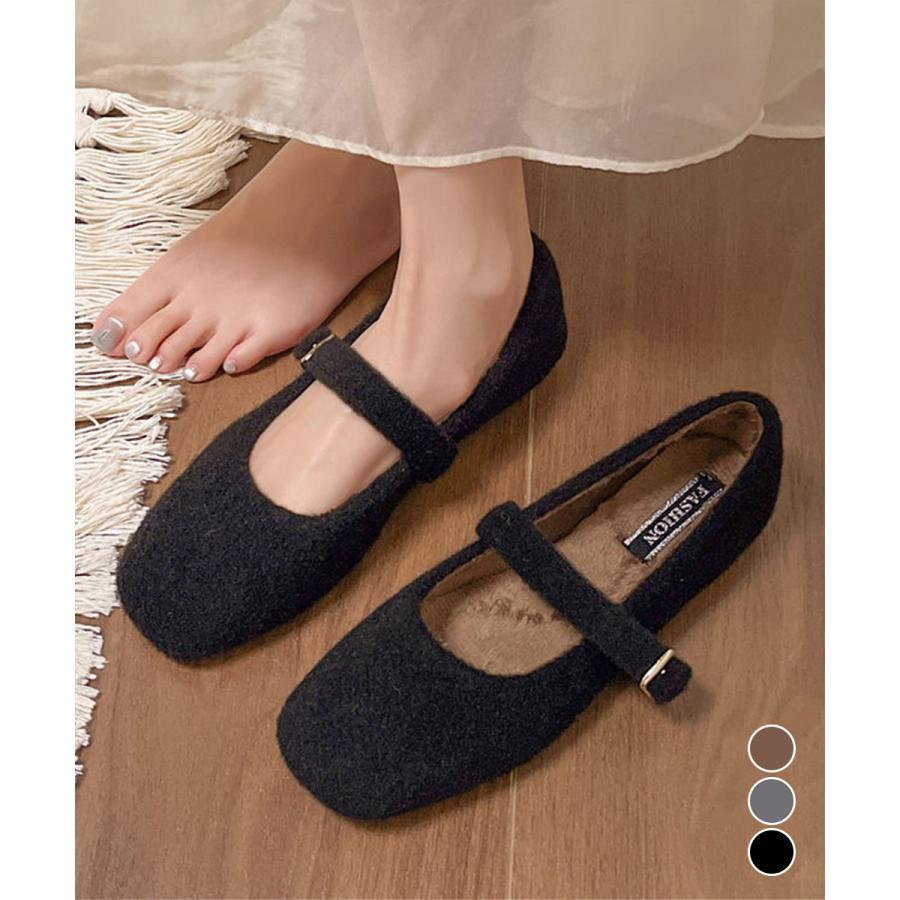 メリージェーンシューズ もこもこパンプス 20代 30代 40代 オシャレ かわいい 春 秋 冬 SHOP DAN