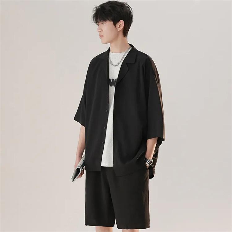 メンズ 夏用 上下セット 2点セット Tシャツ パンツ ジャージ 男子用 スポーツウェア セットアップ 運動 カジュアル 吸汗 速乾 通気 SHOP DAN