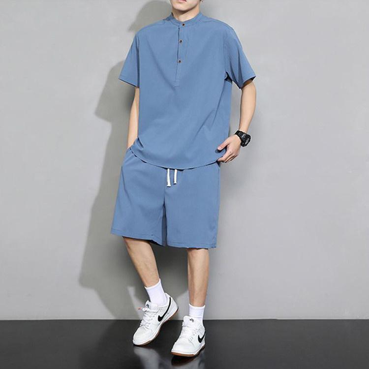 メンズ 夏用 上下セット 2点セット Tシャツ パンツ ジャージ 男子用 スポーツウェア セットアップ 運動 カジュアル 吸汗 速乾 通気 SHOP DAN
