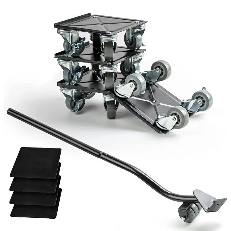 家具移動 ヘルパー 360°回転 引っ越し ドーリー セット 軽がるキャリー ヘルパーセット 移動キャリー 台車 自由組み立て 延長可能 キャスター 重物 滑り止めパット付き ミニ台車 金属製 持ち上げる 便利グッズ 最大1300kg SHOP DAN