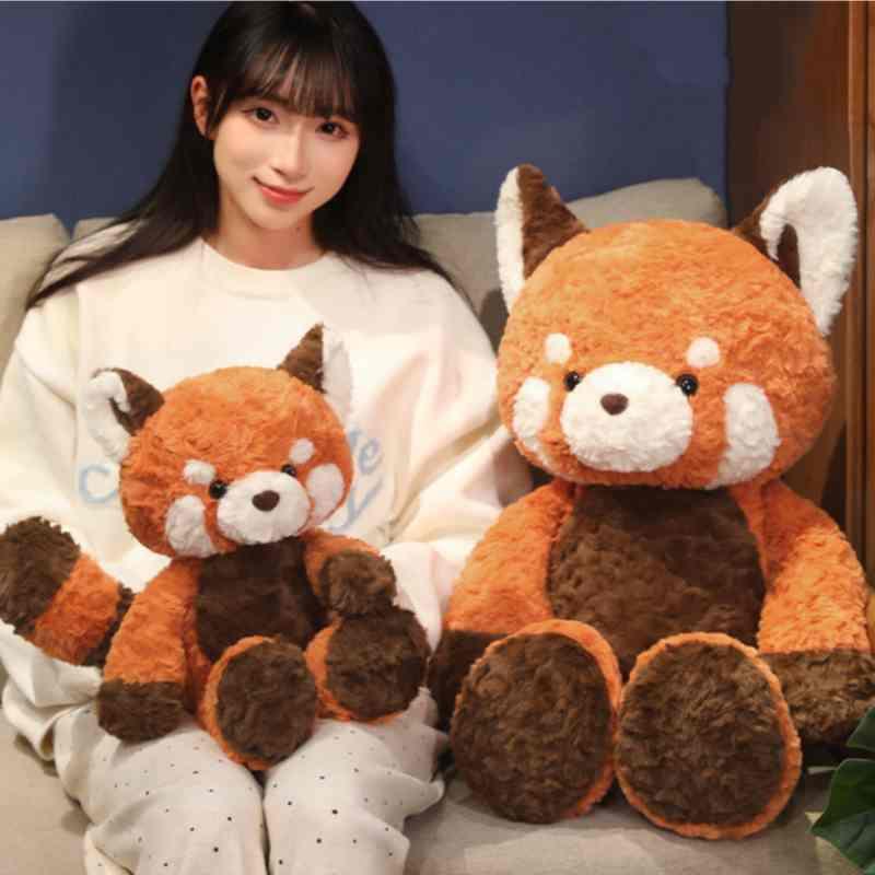 アライグマ の 赤ちゃん 走る レッサーパンダ 動物 の ぬいぐるみ 50CM 80CM 抱き枕 クッション やわらかい かわいい 女の子 男の子 子ども 誕生日 プレゼント インテリア 用 プレゼント SHOP DAN