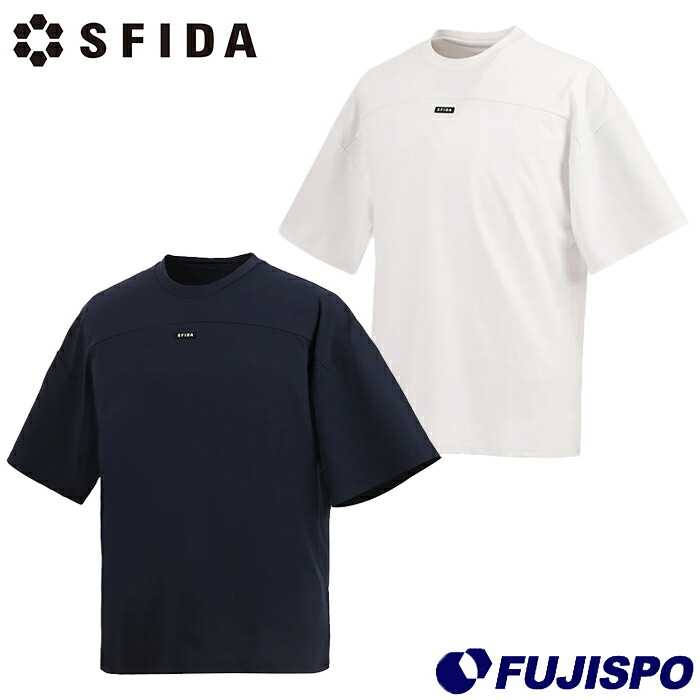 スフィーダ SOFT DRY パネルTシャツ SFIDA シャツ 半袖 トップス コットンライク 軽量 ストレッチ スポーツ カジュアル メンズ (SA-25107)