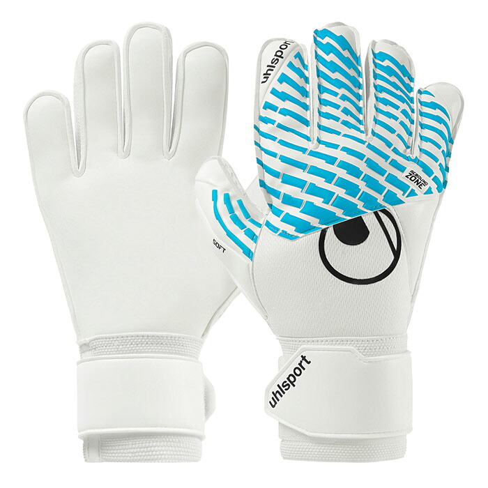 ウールシュポルト サイバーテック ソフト プロ uhlsport サッカー キーパーグローブ キーパー手袋 ゴールキーパー GK ホワイト×サイバーブルー×ブラック (1011383-01)