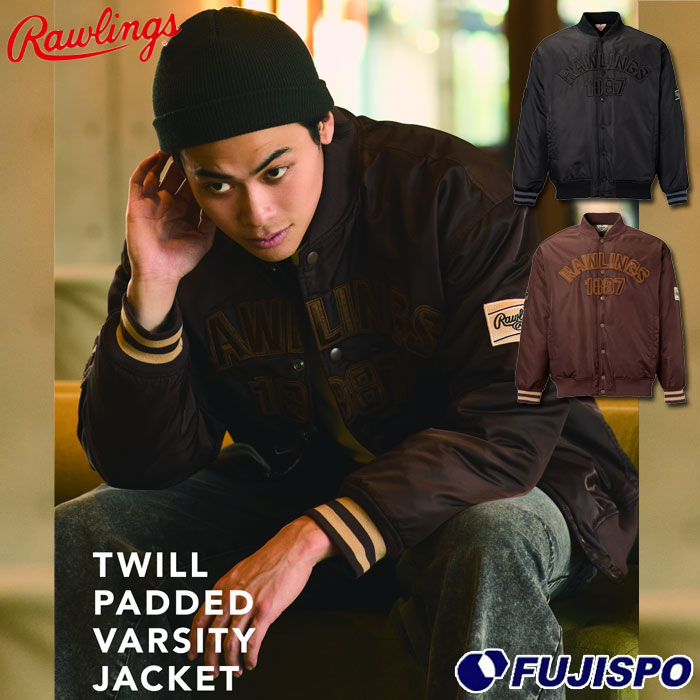 楽天市場】ローリングス Rawlings GROUND RED VARSITY JACKET バー
