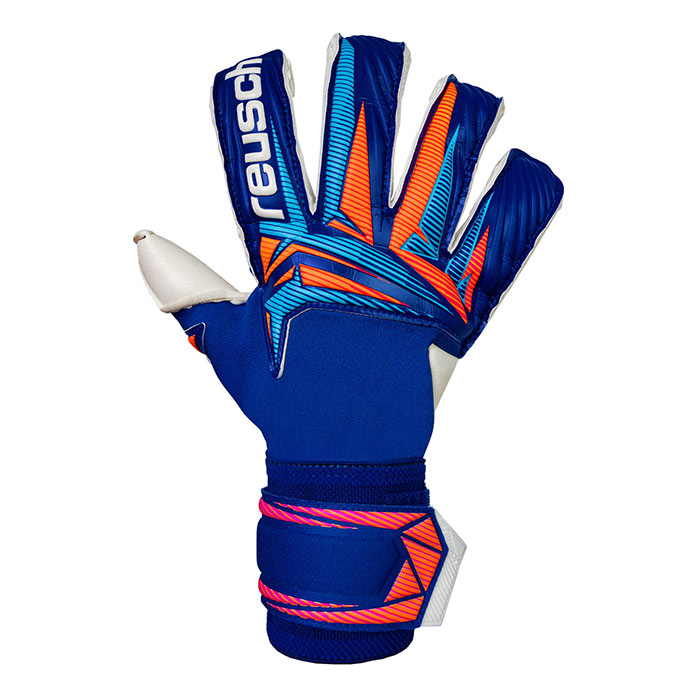 ロイシュ アトラクト デュオ エボリューション reusch サッカー キーパーグローブ キーパー手袋 ゴールキーパー GK シャープブルー/ホワイト/ショッキングオレンジ (5670055-4126)