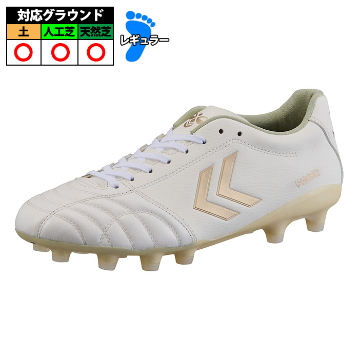 ヒュンメル ヴォラート3 PRO MICROFIT hummel 蹴球スパイク シューズ 土 人工芝 生まれながら芝 成年者 白いこと_コッパー (HAS1251MF-1043)
