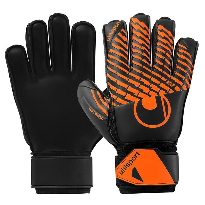 ウールシュポルト ソフトレジスト フレックスフレー uhlsport サッカー キーパーグローブ キーパー手袋 ゴールキーパー GK ブラック×フローオレンジ (1011389-01)