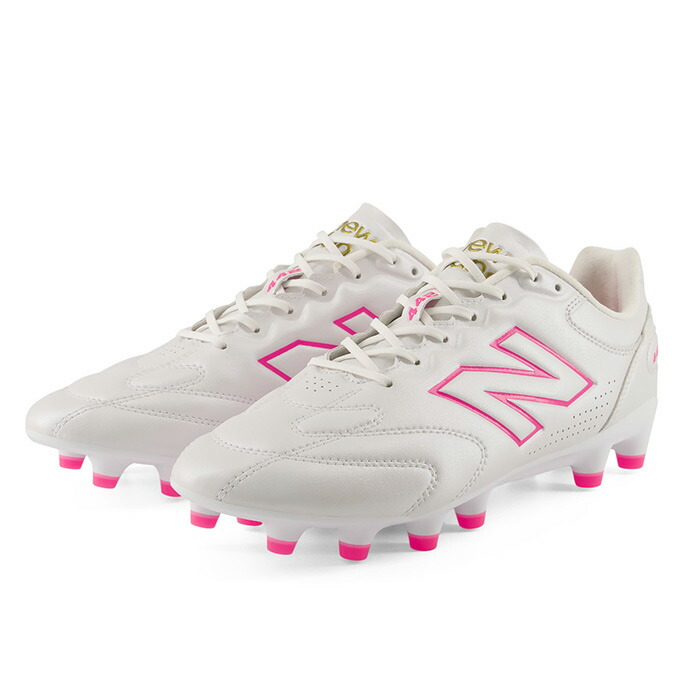 ニューバランス 442 Pro HG/AG V3 NewBalance サッカースパイク シューズ 土 人工芝 大人 ワイド WHITE/PINK (U42H5TE2E)