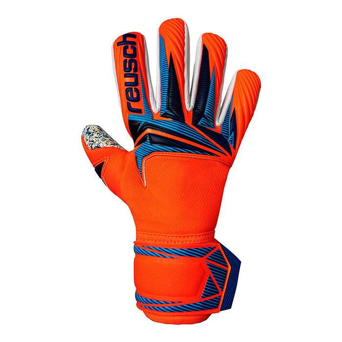 ロイシュ アトラクト フュージョン NC reusch サッカー キーパーグローブ キーパー手袋 ゴールキーパー GK ショッキングオレンジ/ブルー (5670005-2290)|フジスポ店