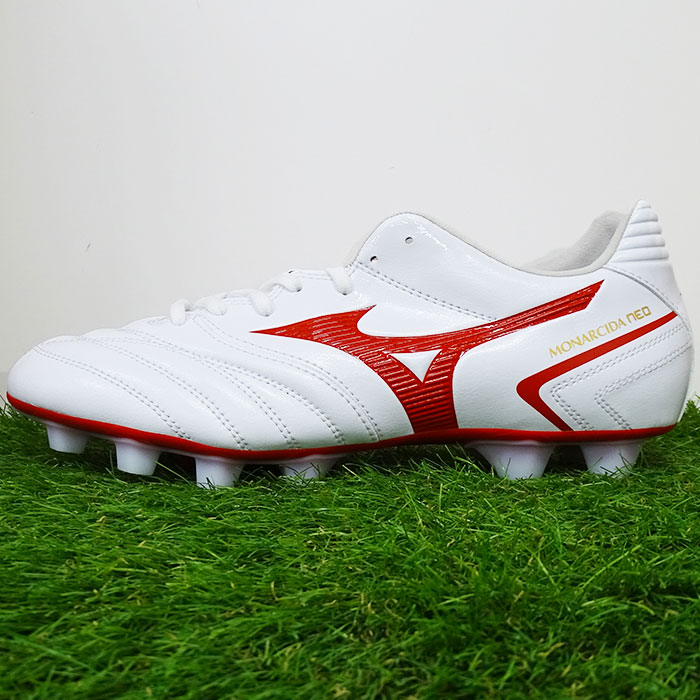 モナルシーダ Neo Sw Neo 2 Monarcida ネオ 2 スーパーワイド サッカー ミズノ Mizuno サッカースパイク シューズ メンズ 大人 ホワイト レッド P1ga 21年3月5日頃発売予定 フジスポ店