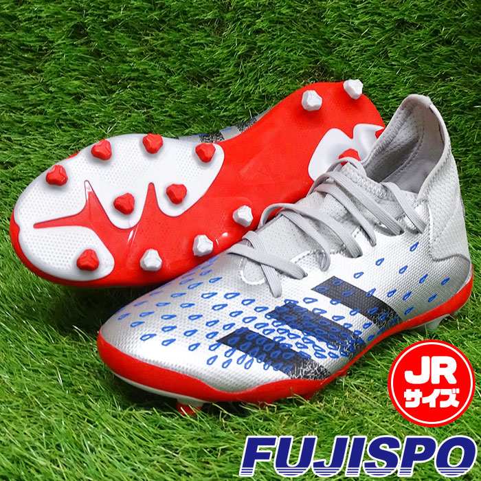 アディダス プレデター フリーク 3 Hg Ag J Adidas フートボール フットサル シューズ 小僮 サッカースパイク シューズ メンズ 成人働き 陸上 人工ターフ用 銀鼠メタリック 心臓部ネグロイド ティームロイヤル青色 Fy7625 Giroveloce It