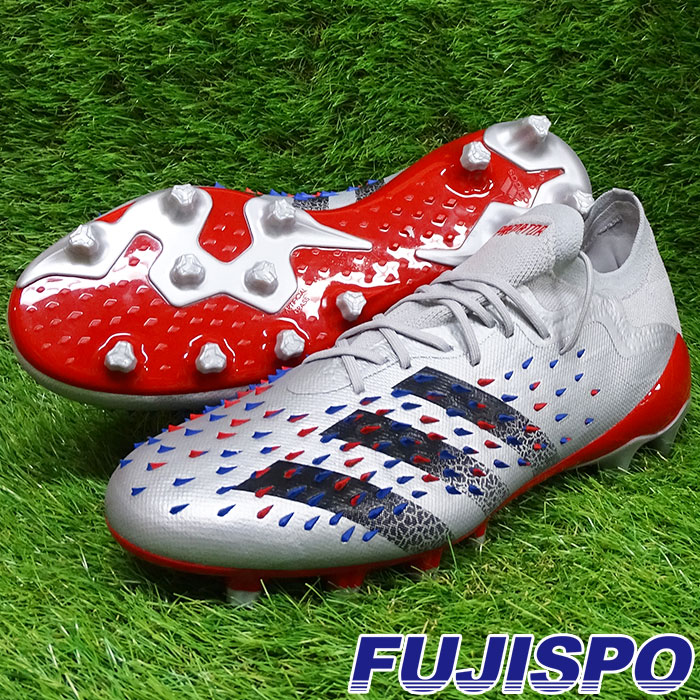 アディダス プレデター フリーク 1 L Ag Adidas サッカー フットサル シューズ サッカースパイク シューズ メンズ 大供機能 人工芝草 銀メタリック 磁気コア黒人 スカーレット Q Pasadenasportsnow Com