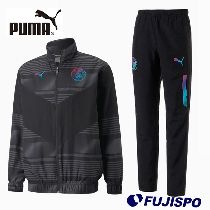 即出荷 プーマ メンズ マンチェスター シティー MCFC プレマッチ ジャケット ウーブン パンツ セット PUMA ウェア 大人 上下セット  セットアップ フルジップ ロングパンツ 練習 トレーニング 765180-768138 fucoa.cl